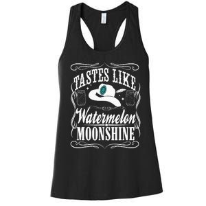 Whiskey Style Watermelon Moonshine Women's Racerback Tank