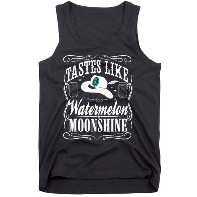 Whiskey Style Watermelon Moonshine Tank Top