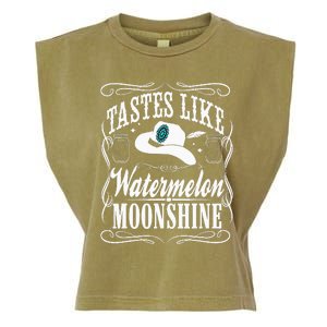 Whiskey Style Watermelon Moonshine Garment-Dyed Women's Muscle Tee