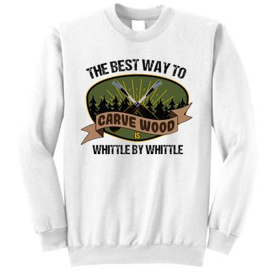 Wood Sculpture Whittle Wood Carving Woodcarver Sweatshirt