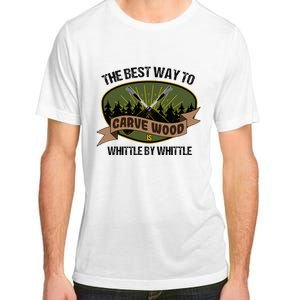 Wood Sculpture Whittle Wood Carving Woodcarver Adult ChromaSoft Performance T-Shirt