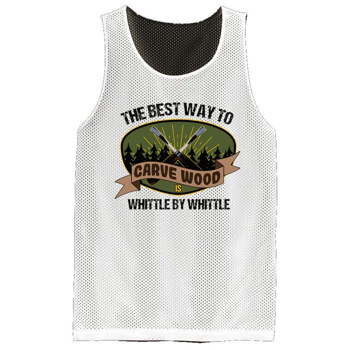 Wood Sculpture Whittle Wood Carving Woodcarver Mesh Reversible Basketball Jersey Tank