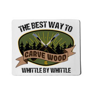 Wood Sculpture Whittle Wood Carving Woodcarver Mousepad