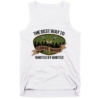 Wood Sculpture Whittle Wood Carving Woodcarver Tank Top