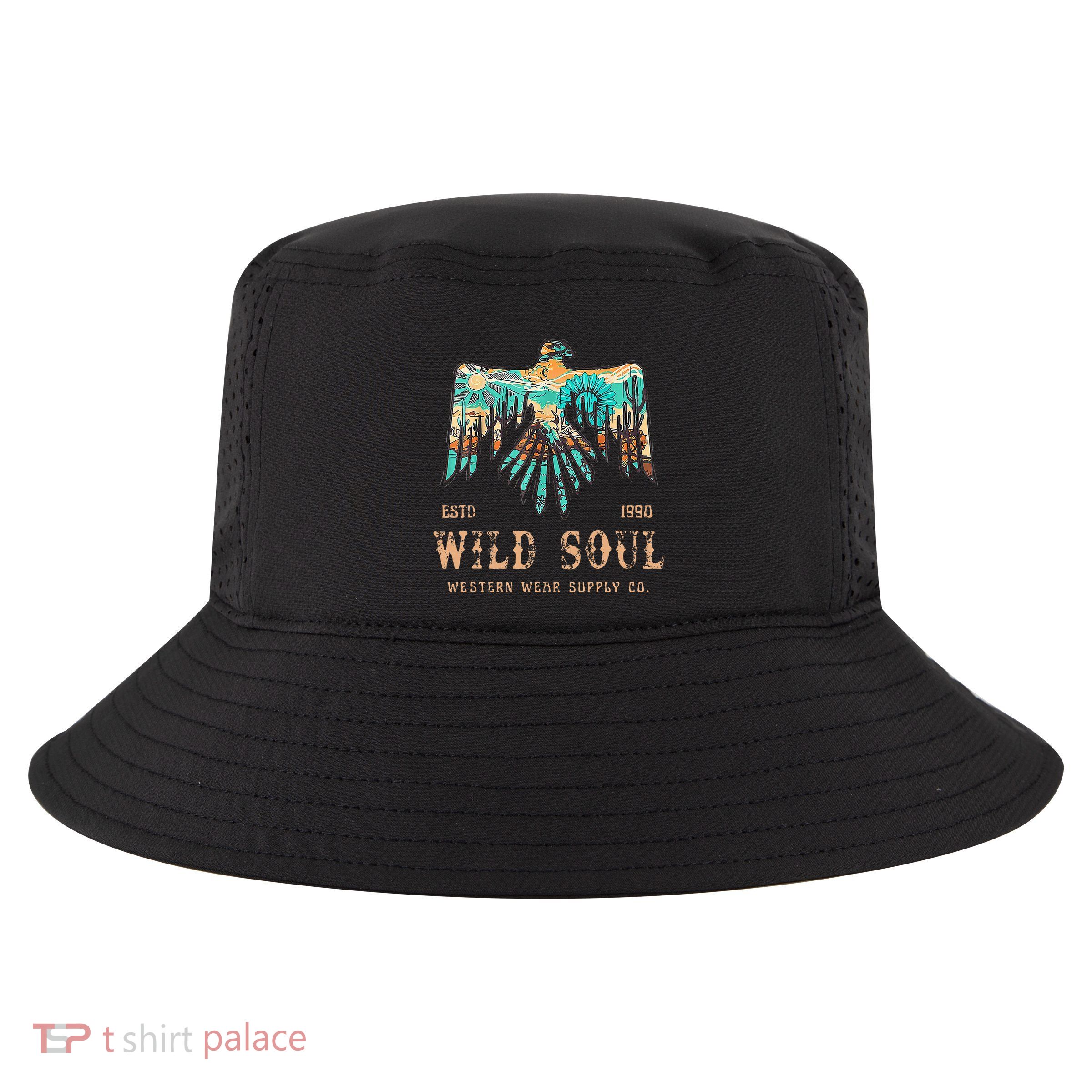 Wild Soul Western Wear Southwest Thunderbird Desert Vibes Cool Comfort Performance Bucket Hat