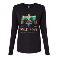 Wild Soul Western Wear Southwest Thunderbird Desert Vibes Womens Cotton Relaxed Long Sleeve T-Shirt