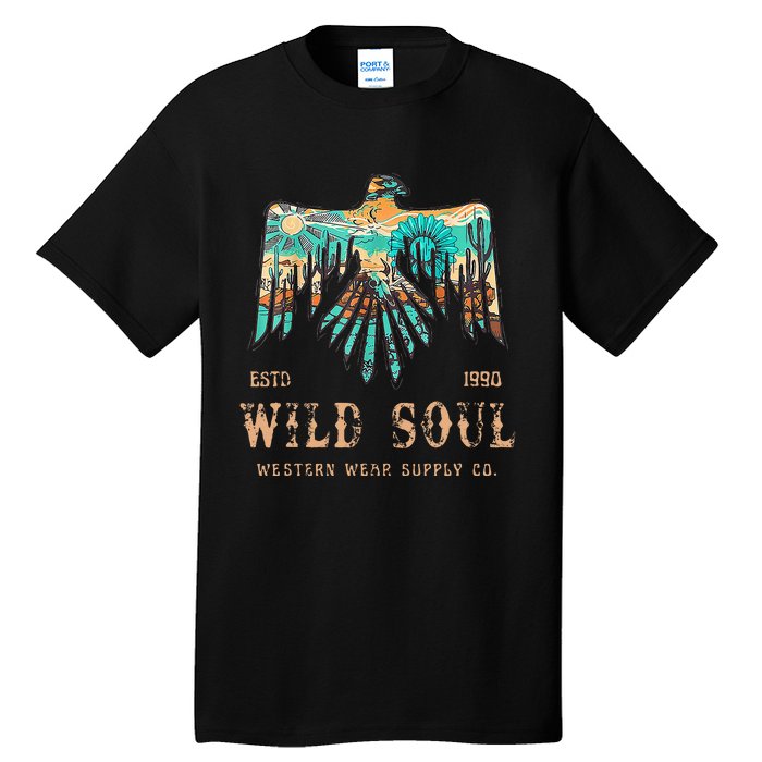 Wild Soul Western Wear Southwest Thunderbird Desert Vibes Tall T-Shirt