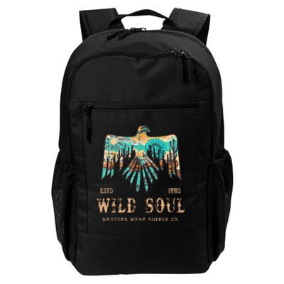 Wild Soul Western Wear Southwest Thunderbird Desert Vibes Daily Commute Backpack