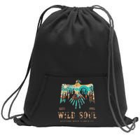 Wild Soul Western Wear Southwest Thunderbird Desert Vibes Sweatshirt Cinch Pack Bag