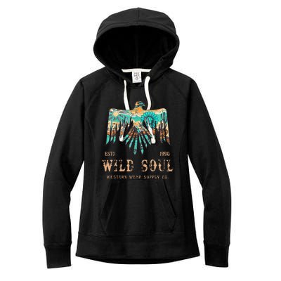 Wild Soul Western Wear Southwest Thunderbird Desert Vibes Women's Fleece Hoodie