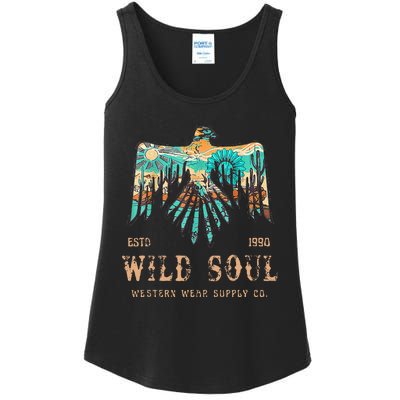 Wild Soul Western Wear Southwest Thunderbird Desert Vibes Ladies Essential Tank