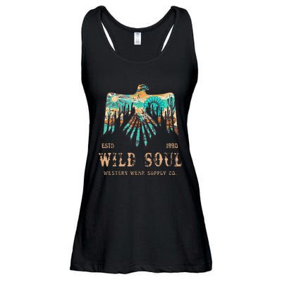 Wild Soul Western Wear Southwest Thunderbird Desert Vibes Ladies Essential Flowy Tank