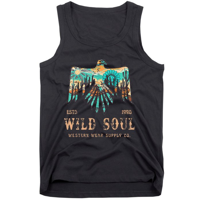 Wild Soul Western Wear Southwest Thunderbird Desert Vibes Tank Top