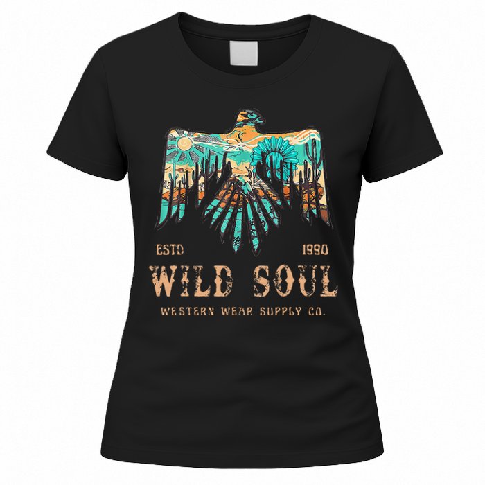 Wild Soul Western Wear Southwest Thunderbird Desert Vibes Women's T-Shirt