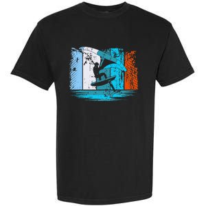 Wing Surf Wing Foil Wingsurfer Retro Garment-Dyed Heavyweight T-Shirt