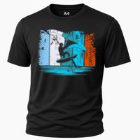 Wing Surf Wing Foil Wingsurfer Retro Cooling Performance Crew T-Shirt