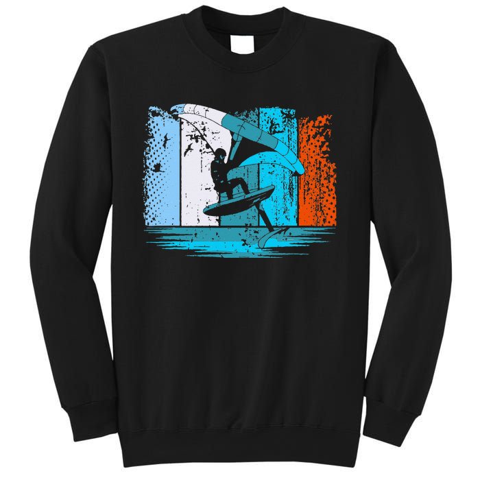 Wing Surf Wing Foil Wingsurfer Retro Sweatshirt