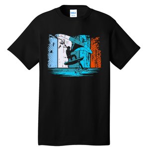 Wing Surf Wing Foil Wingsurfer Retro Tall T-Shirt