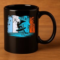 Wing Surf Wing Foil Wingsurfer Retro 11oz C Handle Ceramic Mug