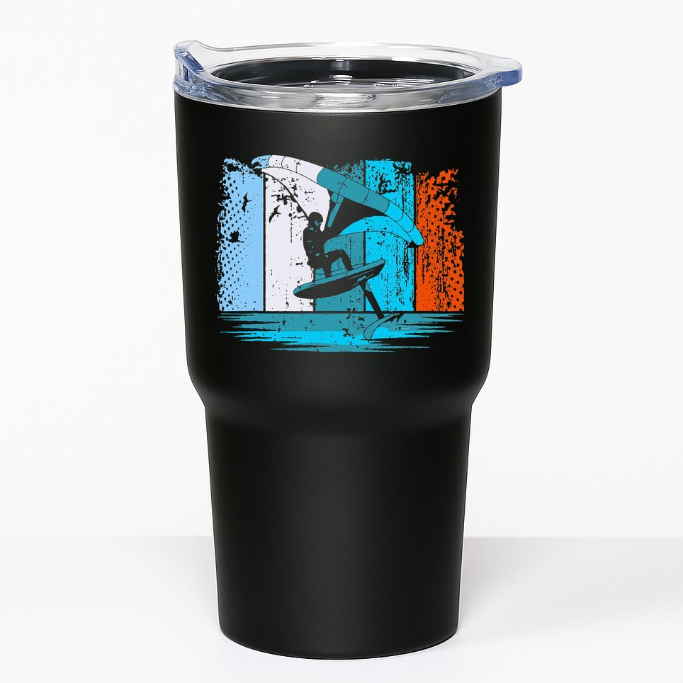 Wing Surf Wing Foil Wingsurfer Retro Tumbler