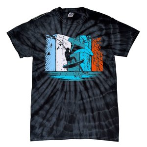 Wing Surf Wing Foil Wingsurfer Retro Tie-Dye T-Shirt