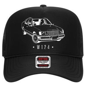 W124 Silhouette High Crown Mesh Back Trucker Hat