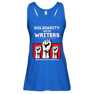 WGA Solidarity With Writers Guild Of America On Strike Retro Ladies Essential Flowy Tank