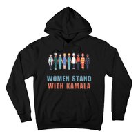 Women Stand With Kamala Walz Madam President Unity Harris Hoodie