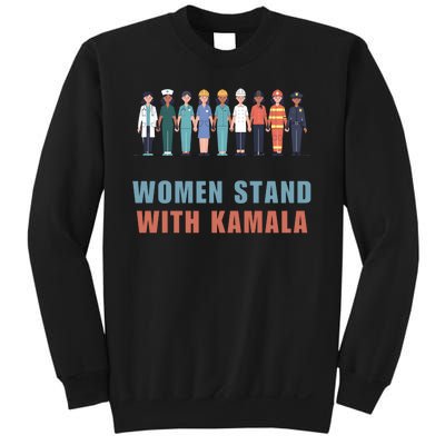 Women Stand With Kamala Walz Madam President Unity Harris Sweatshirt