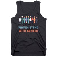 Women Stand With Kamala Walz Madam President Unity Harris Tank Top