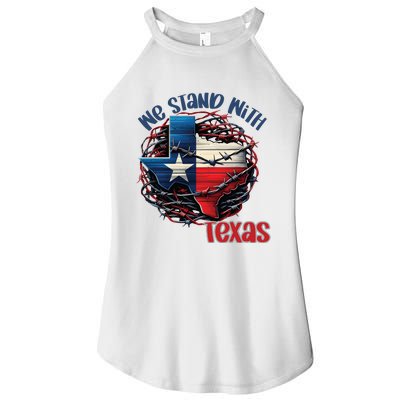 We Stand With Texas Western United Inducing Women’s Perfect Tri Rocker Tank