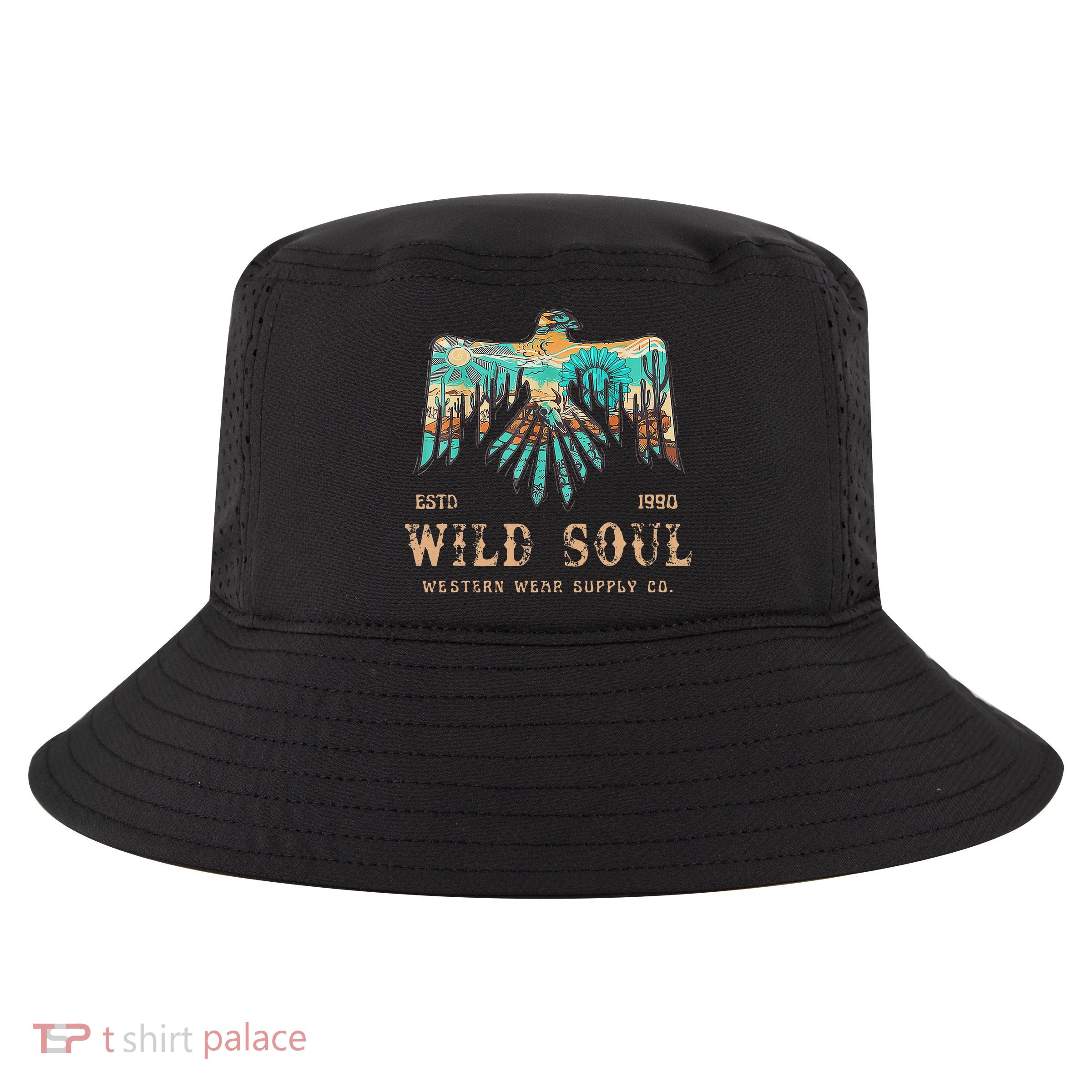 Wild Soul Western Wear Southwest Thunderbird Desert Vibes Cool Comfort Performance Bucket Hat
