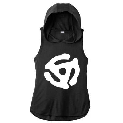 White Symbol Ladies PosiCharge Tri-Blend Wicking Draft Hoodie Tank