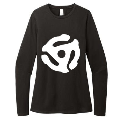 White Symbol Womens CVC Long Sleeve Shirt