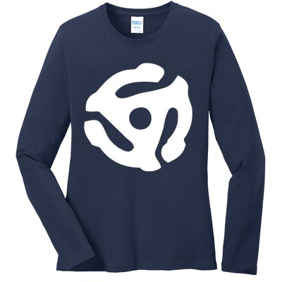 White Symbol Ladies Long Sleeve Shirt