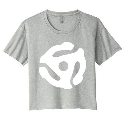 White Symbol Women's Crop Top Tee