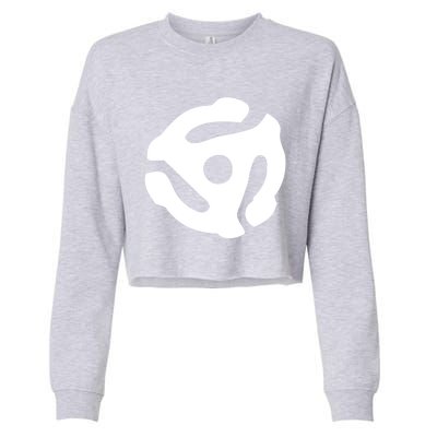 White Symbol Cropped Pullover Crew