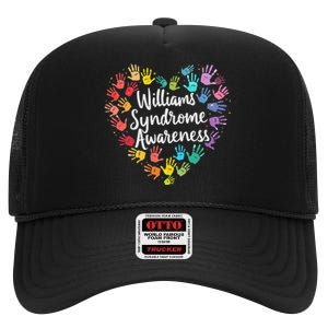 Williams Syndrome Warrior Awareness High Crown Mesh Back Trucker Hat