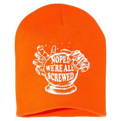 WeRe Screwed Short Acrylic Beanie