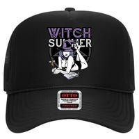 Witch Summer High Crown Mesh Back Trucker Hat