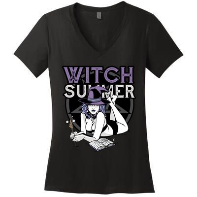 Witch Summer Women's V-Neck T-Shirt