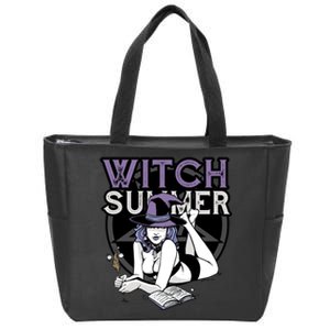 Witch Summer Zip Tote Bag