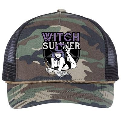 Witch Summer Retro Rope Trucker Hat Cap