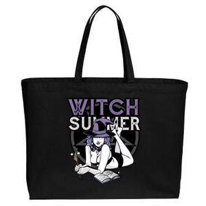 Witch Summer Cotton Canvas Jumbo Tote