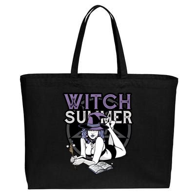 Witch Summer Cotton Canvas Jumbo Tote