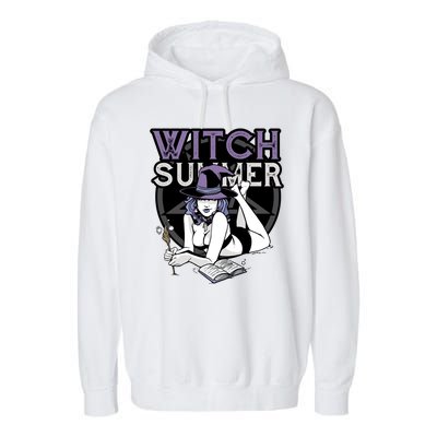 Witch Summer Garment-Dyed Fleece Hoodie