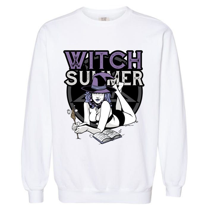 Witch Summer Garment-Dyed Sweatshirt
