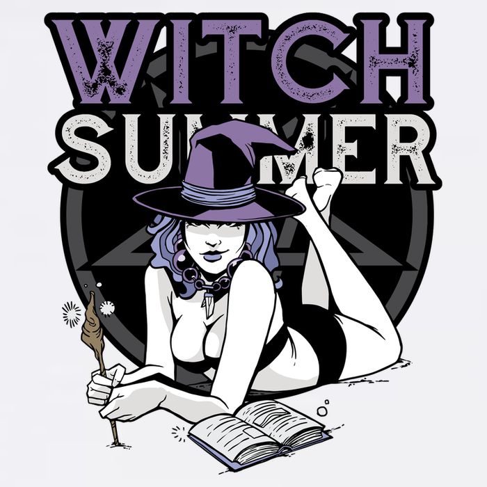 Witch Summer Garment-Dyed Sweatshirt