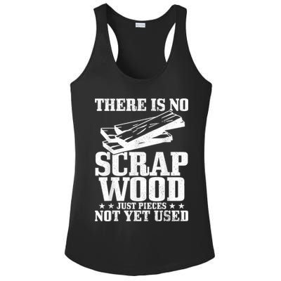Woodworker Scrap Wood Woodworking Funny Carpenter Ladies PosiCharge Competitor Racerback Tank