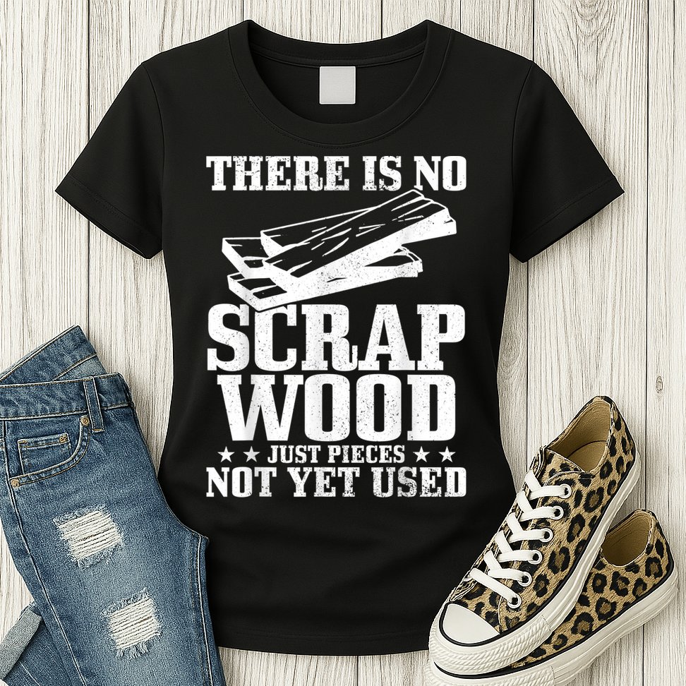 Woodworker Scrap Wood Woodworking Funny Carpenter Womens T-Shirt